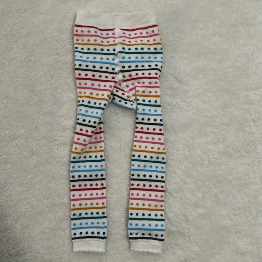 Hanna Andersson Polka Dot Footless Tights 18-24M